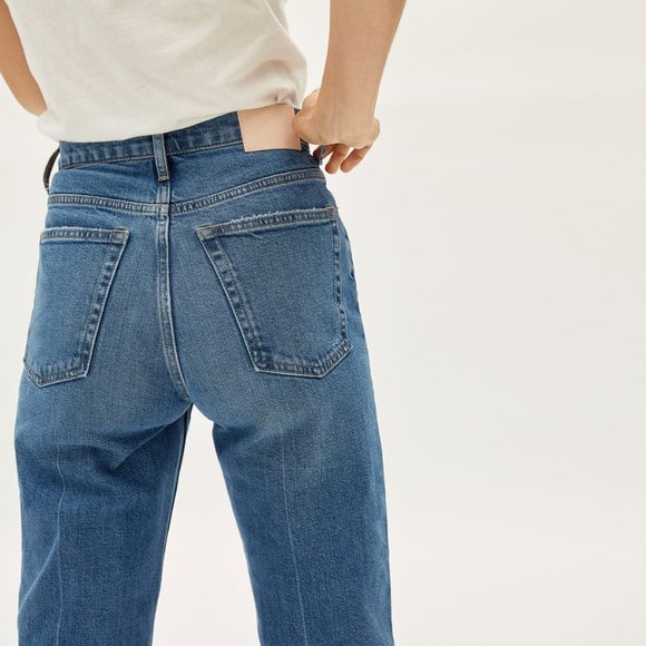 NWOT Everlane Way-High Jean Distressed Blue Wash! - Picture 9 of 16
